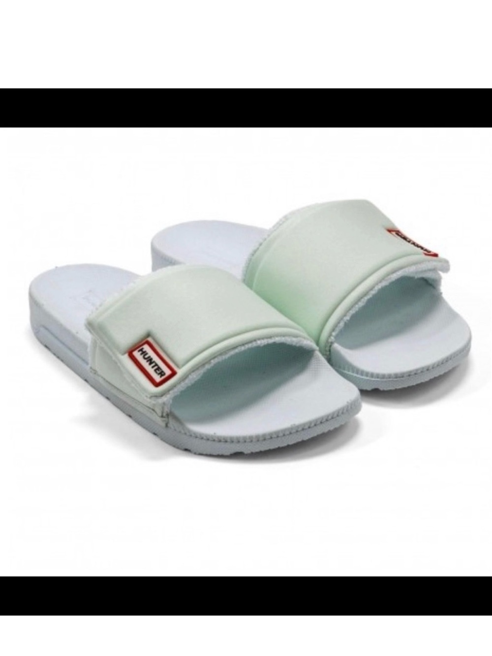 Hunter Women’s Adjustable Spearmint Slides Size 10 NEW